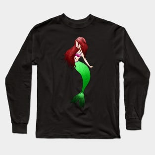 cute mermaid life under the sea for girls and women Long Sleeve T-Shirt